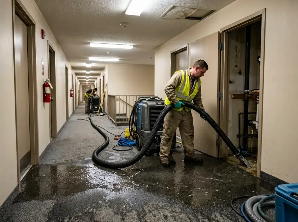multi-unit-apartment-hallway-f-005 — frequently asked questions, Emergency Burst Pipe Water Extraction & Removal in Keesevil…